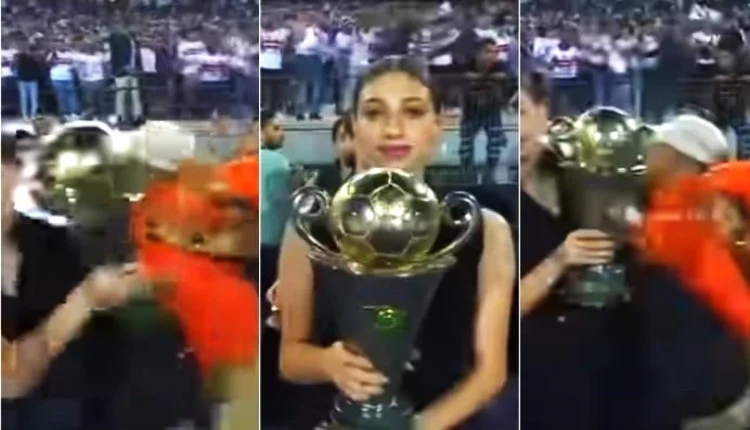 بسبب شجار لقطة مثيرة في نهائي كأس الاتحاد الافريقي