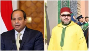 برقية من الرئيس المصري إلى الملك محمد السادس