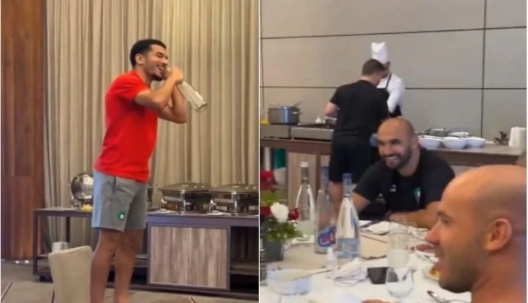 بالفيديو.. زكرياء الواحدي يغني ووليد الركراكي يتفاعل