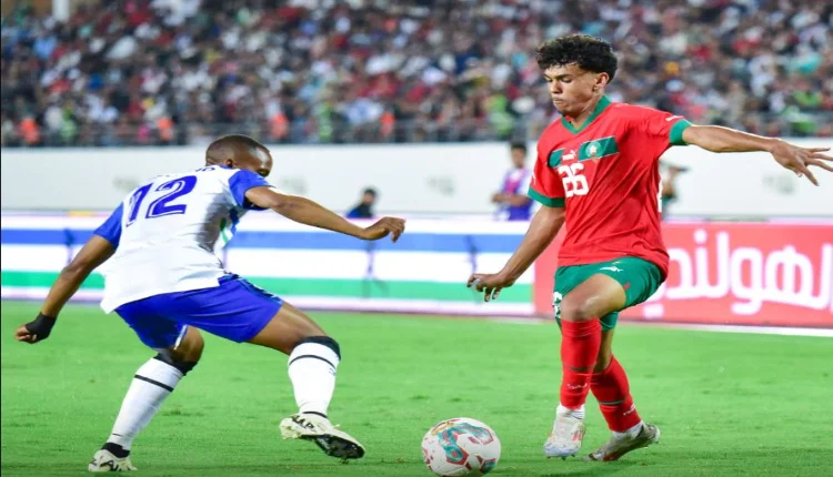 آدم أزنو يلمع في ظهوره الأول مع المنتخب المغربي