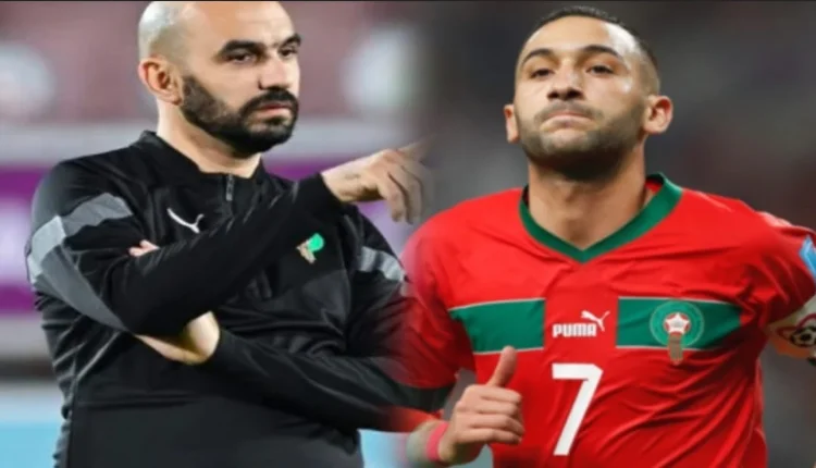 خطوة مفاجئة من وليد الركراكي اتجاه حكيم زياش