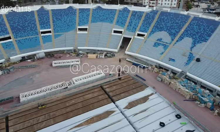 إلى هذه المرحلة وصلت أشغال أرضية ملعب كاز