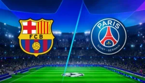 شعار فريقي برشلونة وباريس سان جيرمان