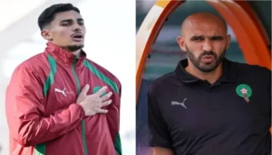 وليد الركراكي و يانيس بن شاوش في صورة مركبة