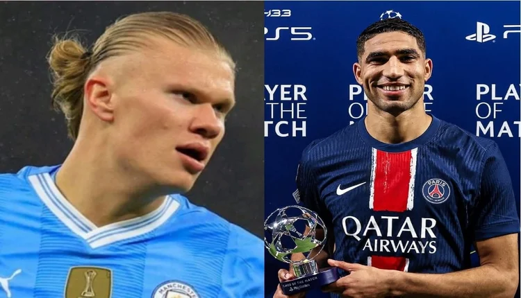 هالاند و أشرف حكيمي