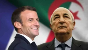 رئيس الجزائر وماكرون
