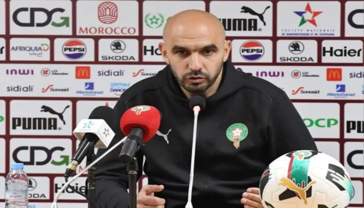 وليد الركراكي مدرب المنتخب المغربي