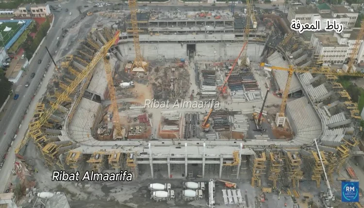 أشغال ملعب الأمير مولاي الحسن