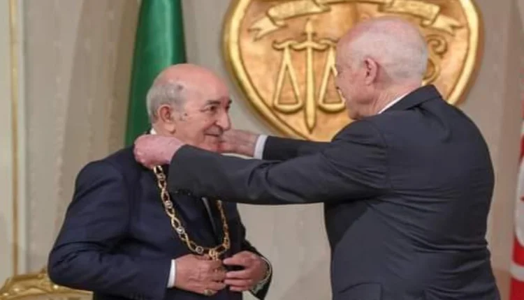 الرئيس الجزائري عبد المجيد تبون ونظيره التونسي قيس سعيد