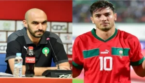 وليد الركراكي وإبراهيم دياز ـ صورة مركبة ـ