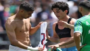 "مواجهة نجم طفولتي".. لاعب أمريكي ينبهر بلقاء أشرف حكيمي في مونديال الأندية