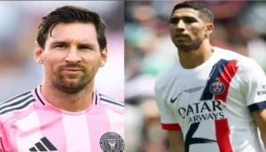 ميسي يفاجئ أشرف حكيمي بهدية بعد انتصار باريس الساحق