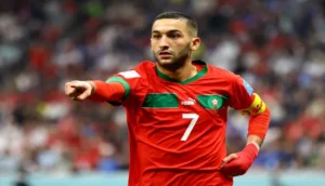 حكيم زياش بقميص المنتخب المغربي ـ أرشيف ـ