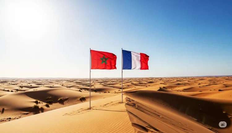 علمي المغرب وفرنسا وسط رمال الصحراء ـ الذكاء الاصطناعي ـ