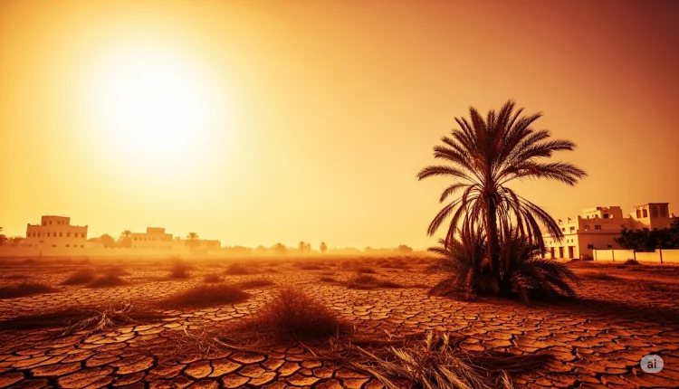 موجة الحر بالدول العربية ـ صورة الذكاء الاصطناعي ـ