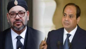 الملك محمد السادس ورئيس مصر