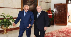 زعيم البوليساريو والرئيس الجزائري