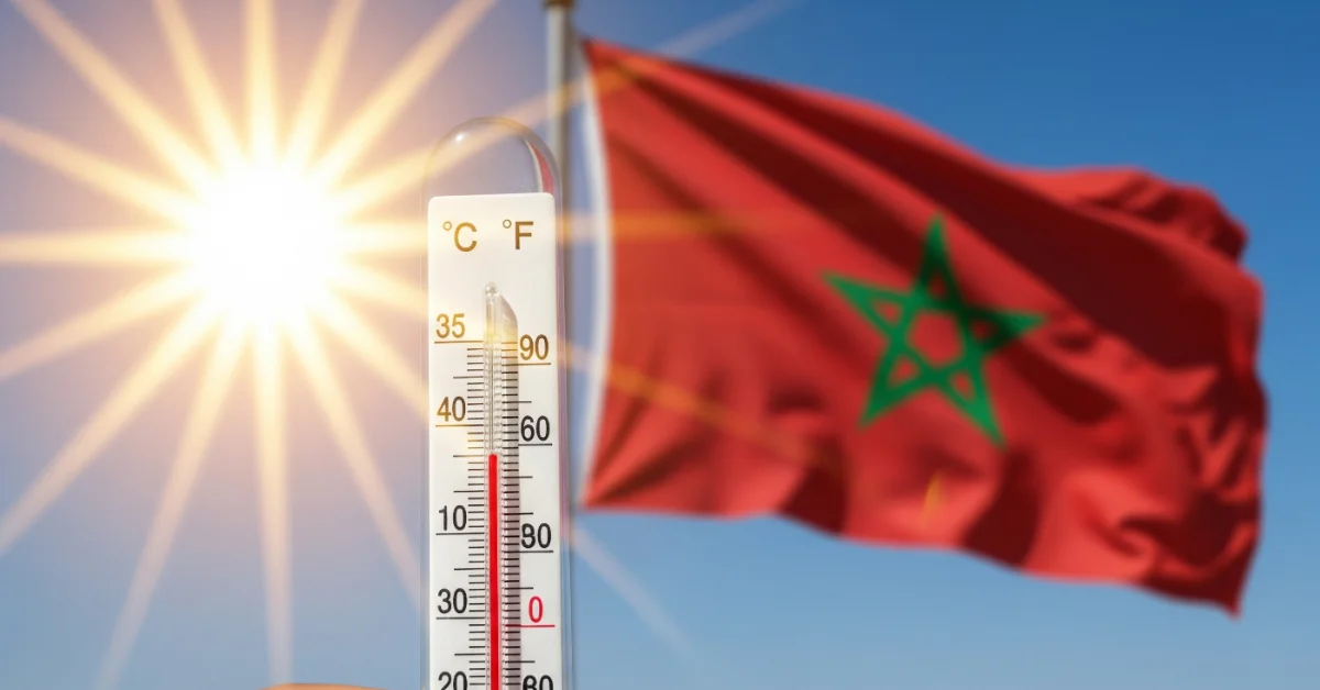 درجات حرارة مرتفعة بالمغرب