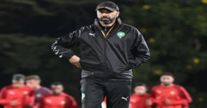 طارق السكتيوي مدرب المنتخب المغربي في شان 2024 ـ الجامعة ـ