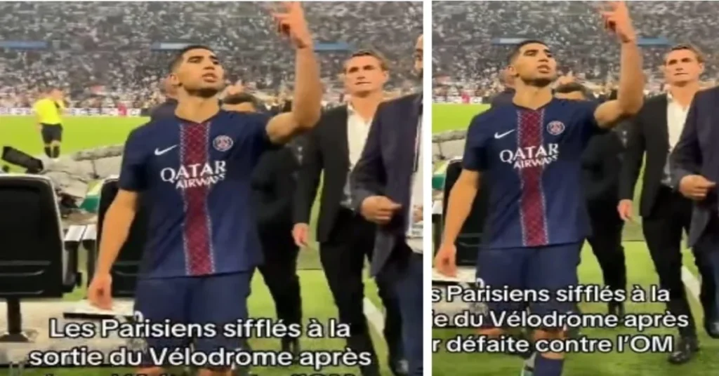 حكيمي يرد على جماهير مارسيليا