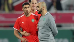 وليد الركراكي وأشرف حكيمي