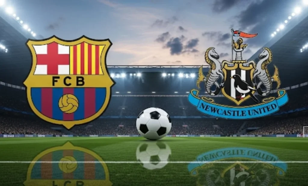شعار برشلونة ونيوكاسل