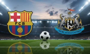 شعار برشلونة ونيوكاسل