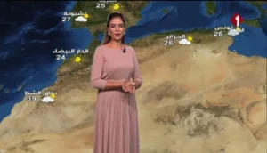نشرة جوية في التلفزيون التونسي