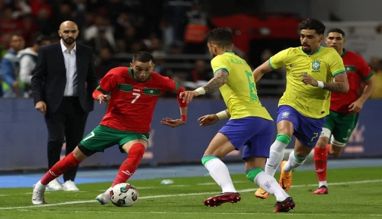 من مباراة سابقة بين المغرب والبرازيل