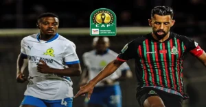 من مبارة سابقة لفريق الجيش الملكي بدوري أبطال أفريقيا