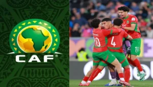شعار الكاف والمنتخب المغربي