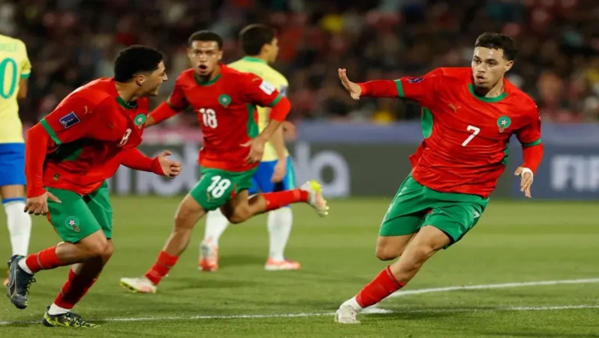 عثمان معما في مبارة البرازيل ـ كأس العالم للشباب 2025 ـ