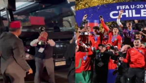 المنتخب المغربي يكرم سائق الحافلة