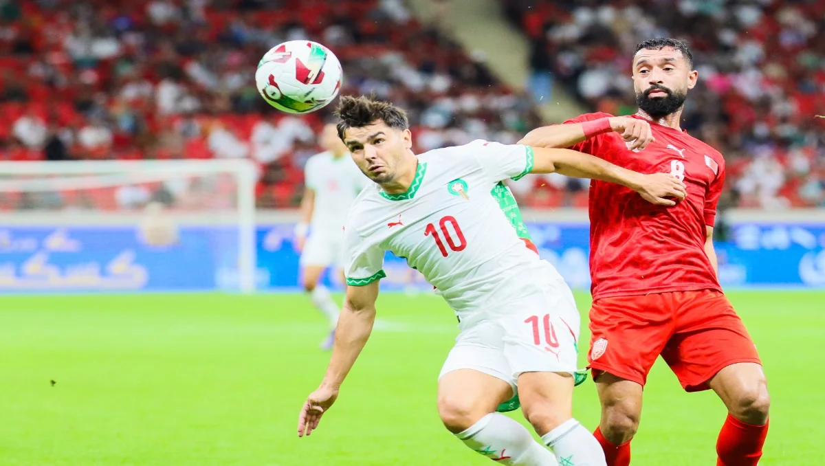 إبراهيم دياز لاعب المنتخب المغربي أمام البحرين