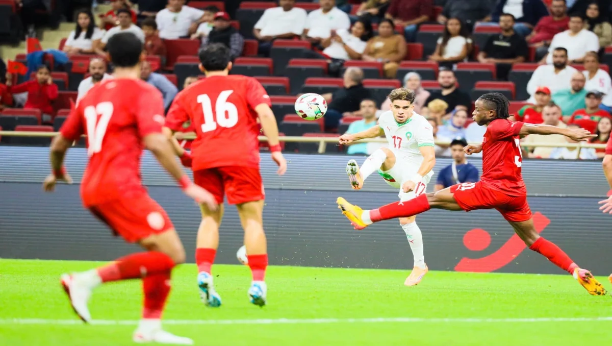 عبد الصمد الزلزولي لاعب المنتخب المغربي أمام البحرين ـ map