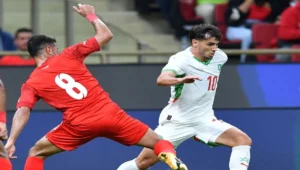 إبراهيم دياز لاعب المنتخب المغربي أمام البحرين (المصدر الجامعة الملكية)