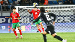 من مباراة المغرب وكوريا الجنوبية ـ الجامعة