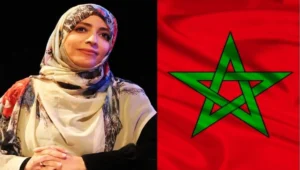 توكل كرمان والعلم المغربي