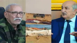 زعيم البوليساريو والرئيس الجزائري