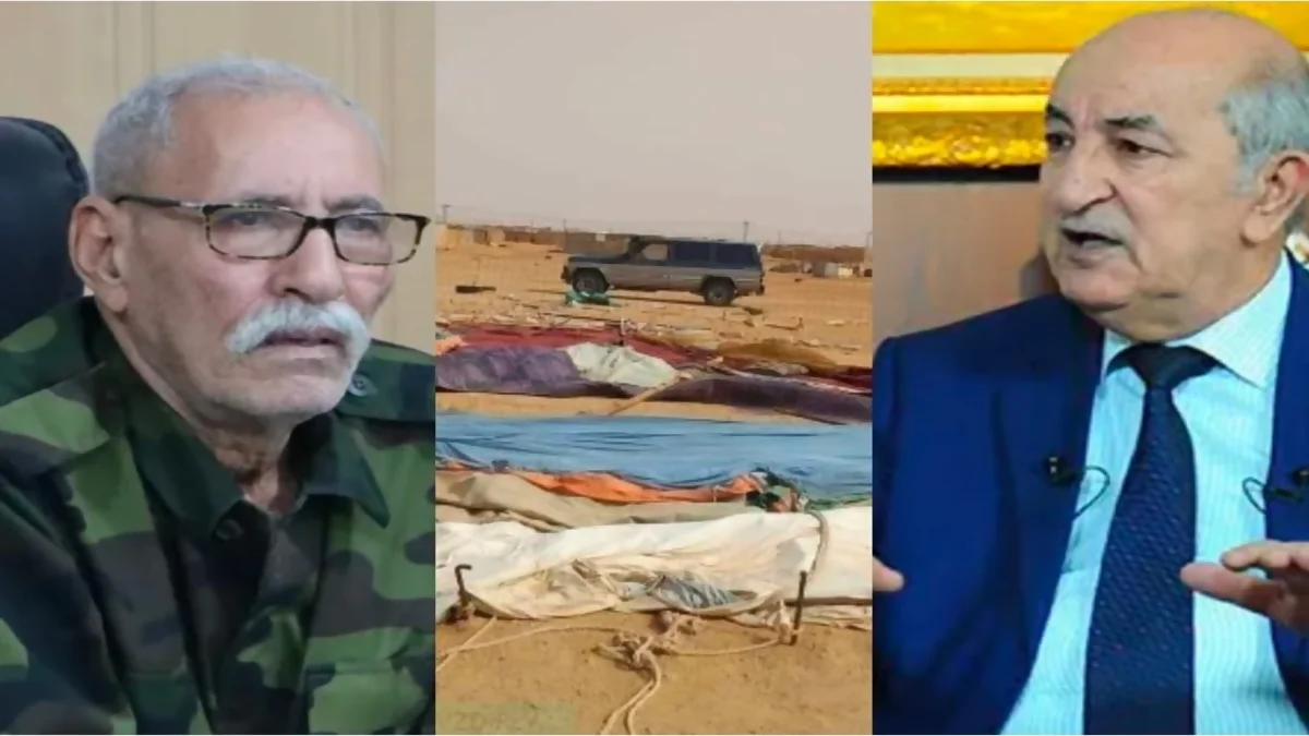 زعيم البوليساريو والرئيس الجزائري