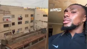 لاعب نيجيري يستهزئ بفندق في المغرب