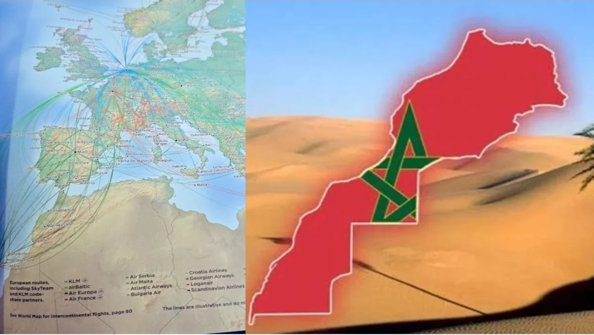 أقدم شركة طيران في العالم تتبنى الخريطة المغربية كاملة