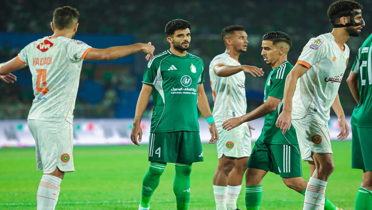 من مباراة نهضة بركان والأهلي الطرابلسي: المصدر: حساب الأهلي على x