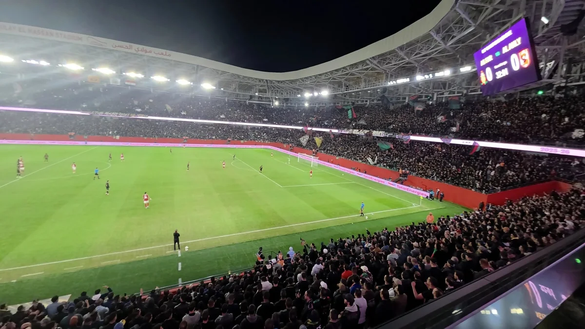 من مباراة الجيش الملكي والأهلي المصري ـ ملعب مولاي الحسن