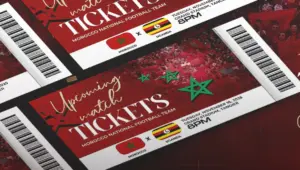 تذاكر مباراة المنتخب المغربي وأوغندا