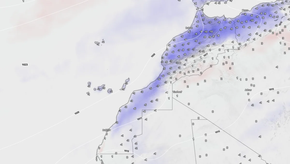 انخفاض ملموس في درجات الحرارة بالمغرب