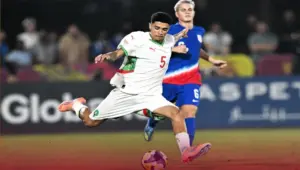 من مباراة المنتخب المغربي أمام الأمريكي ـ المصدر: الجامعة