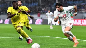 عبد الزلزولي لاعب المنتخب المغربي أمام الموزمبيق/ المصدر: الجامعة