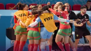 المنتخب المغربي النسوي داخل القاعة/ المصدر: الجامعة