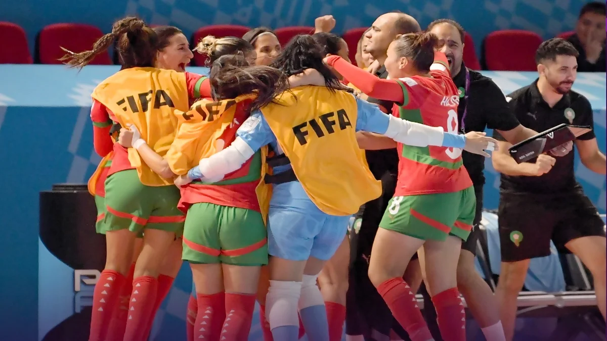 المنتخب المغربي النسوي داخل القاعة/ المصدر: الجامعة